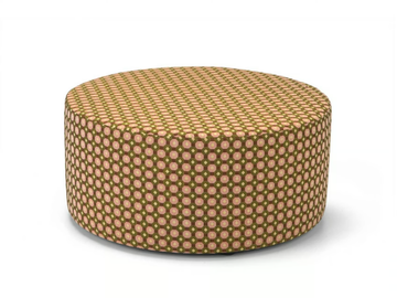 BASIC - Upholstered round fabric pouf by Domingo Salotti - view 2